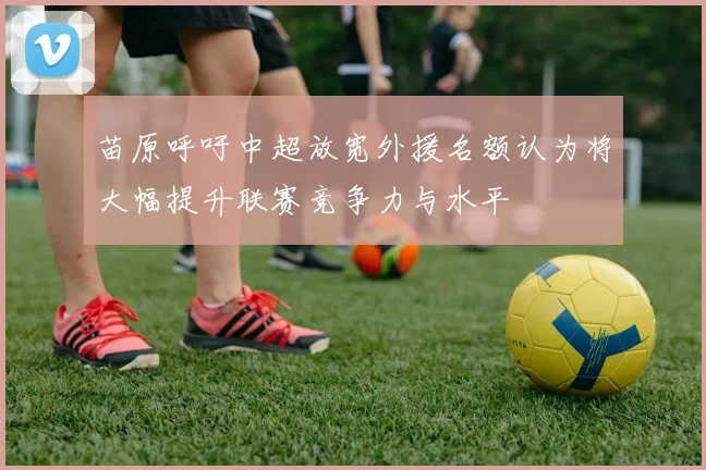 苗原呼吁中超放宽外援名额认为将大幅提升联赛竞争力与水平